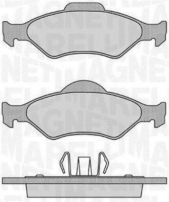 MAGNETI MARELLI Комплект тормозных колодок, дисковый тормоз 363916060251